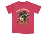 Overstimulated Raccoon Cowboy Graphic T-Shirt thumbnail 3