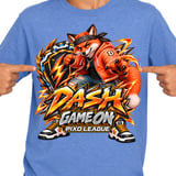 Fox Gaming T-Shirt for Kids, Dash Game On Youth Gamer Tee, Orange Fox Graphic Shirt, Pixo League thumbnail 8