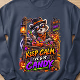 Keep Calm Randy the Raccoon Halloween Sweatshirt thumbnail 4