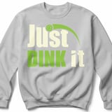 Pickleball Gildan Crewneck Sweatshirt, Just Dink It, Court Warm Up Layer for Chilly Matches and Daily Comfort thumbnail 7