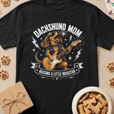 Dachshund Mom Rockstar Tee thumbnail 1