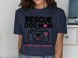 Rescue Dog Mom Tee thumbnail 4