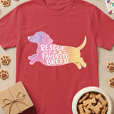 Rescue Is My Favorite Breed Tee thumbnail 4
