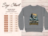 Boat Captain Of The Night Shift Halloween Watch Lighthouse Waves Nautical Graphic Crewneck Sweatshirt thumbnail 6