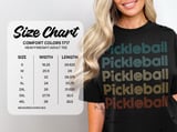 Pickleball Comfort Colors Shirt, Retro Multi Line Pickleball, Vintage Graphic Tee thumbnail 14