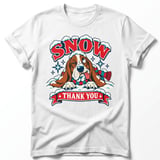 Snow Thank You Basset Hound Tee thumbnail 10