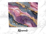 20 oz Skinny Tumbler Wrap, Geode Sublimation Design, Straight and Tapered, Digital Download, Tumbler, Glittering Gold Veins, Resin Art thumbnail 4