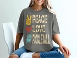 Pickleball Comfort Colors Shirt, Peace Love Pickleball, Vintage Graphic Tee Pickleball Player Gift thumbnail 5
