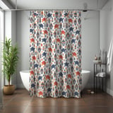 Bohemian Sea Turtle & Bloom Shower Curtain thumbnail 7