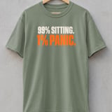 99% Sitting 1% Panic T-Shirt thumbnail 5