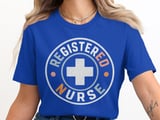 Registered Nurse T-Shirt: Retro RN, Vintage Healthcare Staff, Medical Worker Top thumbnail 5