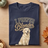I Prefer Blondes Golden Retriever Tee thumbnail 2