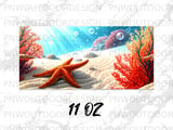 Vibrant Coral Reef Mug Sublimation Wrap for 11oz 15oz Mugs, Underwater Ocean Digital Design, Marine Life PNG Art File thumbnail 13