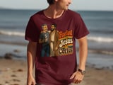Fueled by Jesus & Coffee T-Shirt | Retro Christian Faith Tee Vintage Jesus Lover Gift for Him Her Spiritual Coffee Lover Apparel thumbnail 5