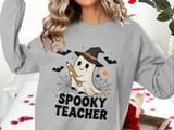 Spooky Teacher Tumbler, Cute Halloween Ghost with Hat, Teacher Appreciation Tumbler, Back to School Tumbler, Fall Tumbler, Teacher Gift thumbnail 9