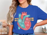 Anatomical Heart T-Shirt: Cardiac Nurse, Practitioner, Nursing Student Design thumbnail 6