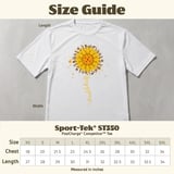 Pickleball Sport-Tek Performance Tee, Pickleball Sunflower Graphic, Moisture Wicking Court Apparel thumbnail 12