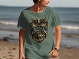 US Army Soldier For Life T-Shirt | Patriotic Military Veteran Gift for Him, Her & Family | American Pride Eagle Graphic Tee Est 1775 thumbnail 3