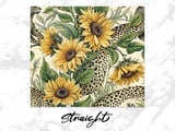 Sunflower Leopard 20oz Tumbler Wrap PNG, Floral Animal Print Tumbler Design, Digital Download Tumbler Design, Sublimation Tumbler Design thumbnail 4