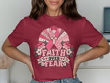Faith Over Fear Pink Ribbon Tee thumbnail 2