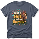 Just a Girl Who Loves Horses Tee thumbnail 4
