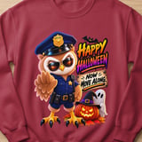 Officer Hoot the Owl Halloween Sweatshirt thumbnail 5