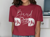 Band Dad Font and Back Graphic Tee thumbnail 13