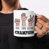 Rock Paper Scissors Champion Mug – Funny Gift thumbnail 5