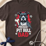 Proud Pit Bull Dad Tee | Pit Bull Dad Shirt | Pittie Dad Gift | Dog Dad Apparel thumbnail 17