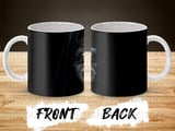 Horror Demon Mug Wrap, Scary Face Sublimation Design, Spooky Ghost Mug PNG, 11oz 15oz Evil Monster Digital File thumbnail 8