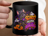 Scary Please Im Adorable Black Cat Mug thumbnail 17