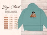 Fall Sweatshirt Hoodie: Black Woman, Books, Autumn Leaves Design, Cozy thumbnail 9
