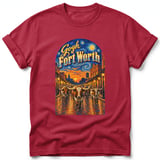 Gogh Fort Worth ~ Comfort Colors Premium Tee thumbnail 2