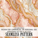 Rose Gold Marble Tumbler Digital Paper, Watercolor Background, Floral Junk Journal Pages, Printable Tumbler Png, Scrapbooking thumbnail 1