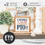 PTO Is Real Priority PNG, Capable Calm Considering PTO Digital File, Funny Coffee Mug Quote Sublimation Design for Busy Professional Tee thumbnail 5