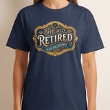 Officially Retired T-Shirt | Vintage Retirement Gift Tee, Enjoy The Journey Shirt for Men Women, Retirement Party Gift Idea thumbnail 9