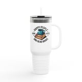 Happy People Tumbler, Coffee and Books Tumbler, Reading Tumbler, Book Lover Gift, Coffee Lover Tumbler, Gift for Readers, Readers Tumbler thumbnail 5