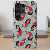 Vintage Mermaid Pattern MagSafe® Phone Case thumbnail 3