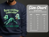 Bone-Chilling Labrador Ghost Dog Sweatshirt, Halloween Bella's Boo Crew Top thumbnail 5