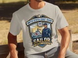US Coast Guard Sailor T-Shirt, Patriotic Military USCG Veteran Gift, Female Service Member Apparel, Honor Respect Duty Tee thumbnail 8