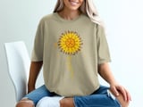 Pickleball Comfort Colors Shirt, pickleball Sunflower Floral Watercolor Print, Vintage Graphic Tee thumbnail 10
