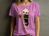 Skeleton Coffee and Black Cat Tee thumbnail 9