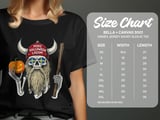 Swedish American Halloween Sweatshirt and T-shirts, Viking Skull Sweatshirt, Halloween Costume, Sweden Flag Eyes, Spooky Season Apparel thumbnail 6