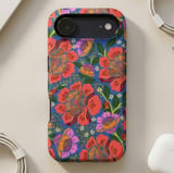 Retro Folk Floral MagSafe® Phone Case thumbnail 4