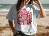 Courage In Pink Faux Patchwork Tee thumbnail 2