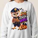 I've Seen Worse Officer Hoot the Owl Sweatshirt thumbnail 9