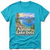 Alpine Lake Dots ~ Comfort Colors Premium Tee thumbnail 5
