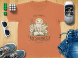 The Lord Is My Shepherd Psalm 23 Bible Verse Christian Youth T-shirt, Vintage Lamb Religious Faith Graphic Tee thumbnail 9