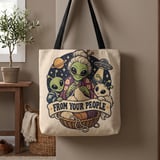 From Your People Knitting Tote Bag thumbnail 1