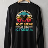 Pickleball Sport-Tek Long Sleeve Tee, If You're Looking For A Soft Serve Go Get Ice Cream, Sun Shield Shirt thumbnail 1